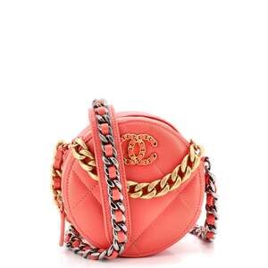 Chanel 19 Round Clutch With Chain #233938C24B